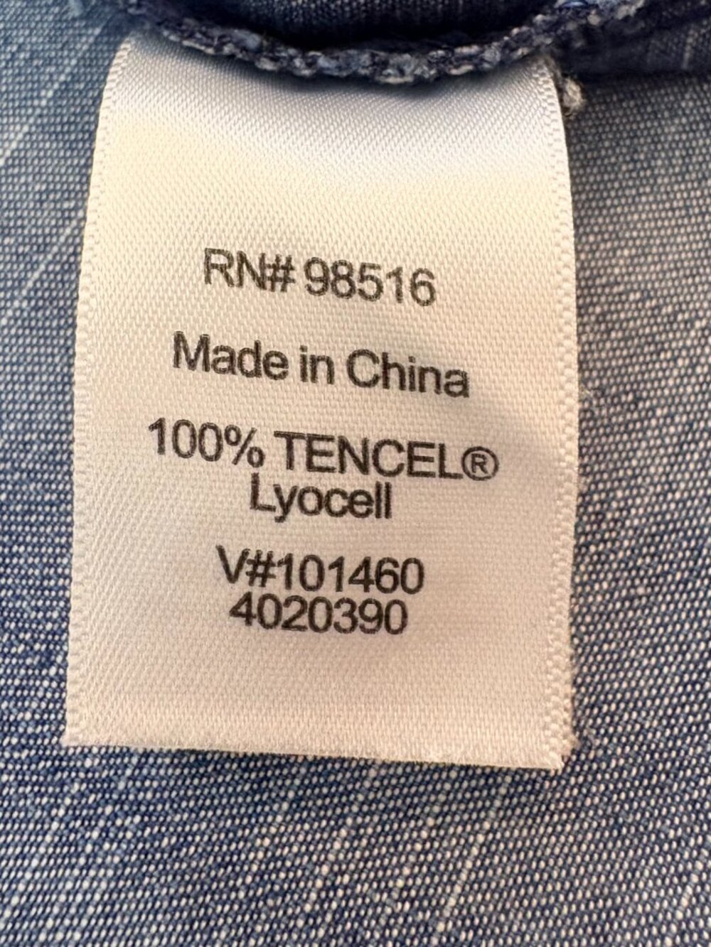 Coldwater Creek Tencel Denim 3/4 Dolman Button Sleeve Shirt Large - Picture 6 of 10